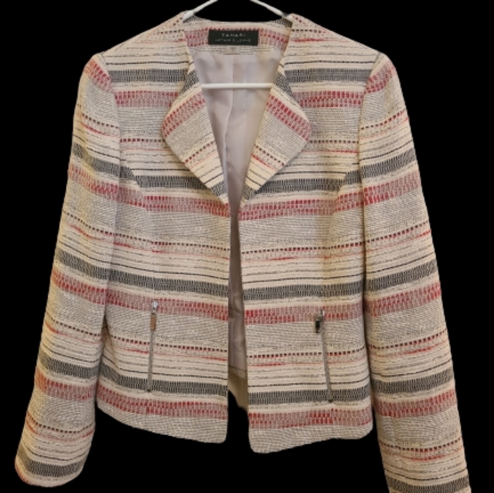 Tahari Arthur S. Levine Open Blazer